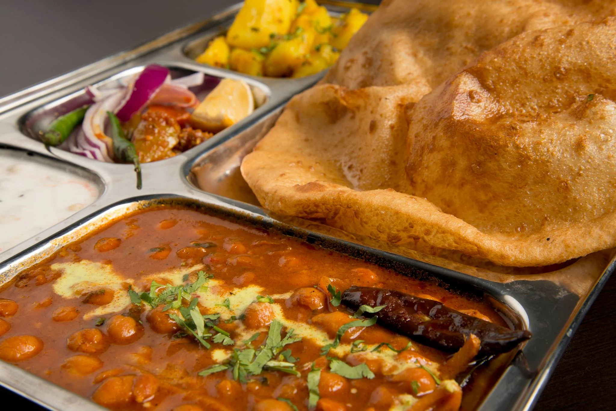 Vegetarian Indian dish at Tandoor House Winnipeg